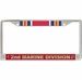 2nd Marine Division WW2 Veteran License Plate Frame