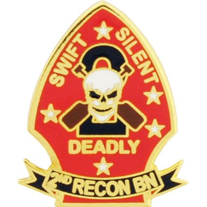 2nd Marine Recon Battalion Lapel Pin