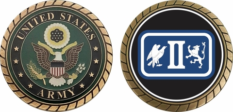2nd U.S. Army Corps WWII Challenge Coin