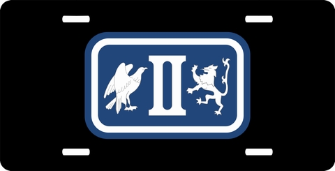 2nd U.S. Army Corps WWII License Plate