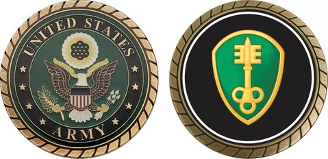 U.S. Army 300th Military Police Command Patch Challenge Coin