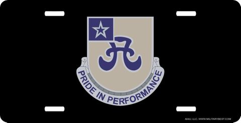 308th Brigade Support Battalion Unit Insignia License Plate