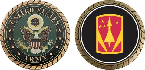 U.S. Army 31st Air Defense Artillery Brigade Patch Challenge Coin