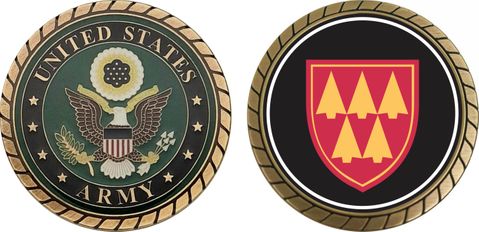 U.S. Army 32nd Air Defense Command Patch Challenge Coin