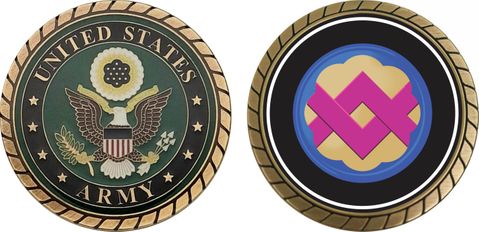 U.S. Army 32nd Support Command Patch Challenge Coin