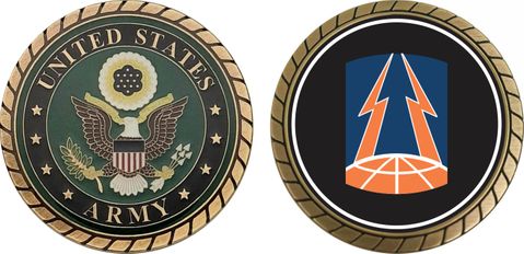 U.S. Army 335th Signal Command Patch Challenge Coin