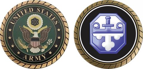 U.S. Army 352nd Civil Affairs Command Unit Crest Challenge Coin