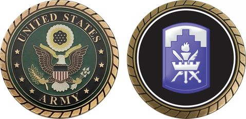U.S. Army 353rd Civil Affairs Command Patch Challenge Coin