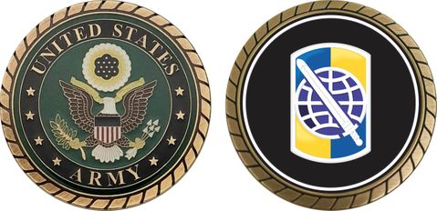 U.S. Army 358th Civil Affairs Brigade Patch Challenge Coin