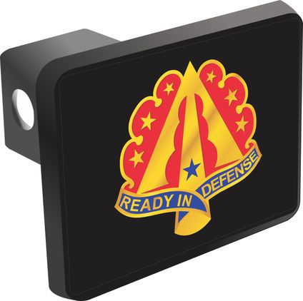 35th Air Defense Artillery Brigade Unit Crest Hitch Cover