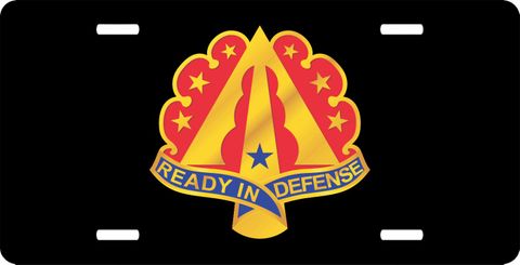 35th Air Defense Artillery Brigade Unit CrestLicense Plate