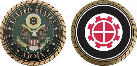 U.S. Army 35th Engineer Brigade Patch Challenge Coin