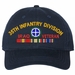 35th Infantry Division Iraq Veteran with Ribbons Unstructured Dad Cap