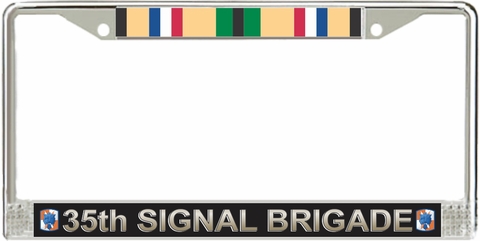 35th Signal Brigade Gulf War Veteran License Plate Frame