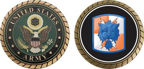 U.S. Army 35th Signal Brigade Patch Challenge Coin