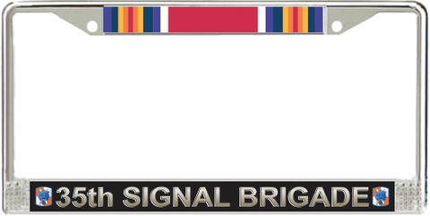 35th Signal Brigade WW2 Veteran License Plate Frame