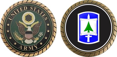 U.S. Army 364th Civil Affairs Brigade Patch Challenge Coin