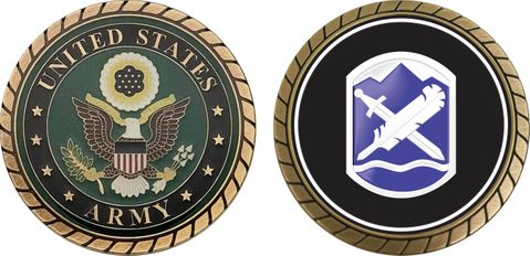 U.S. Army 365th Civil Affairs Brigade Patch Challenge Coin