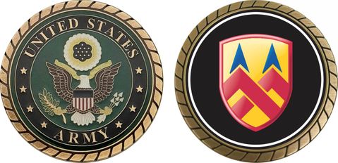 U.S. Army 377th Support Command Patch Challenge Coin