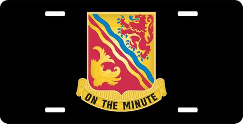 37th Field Artillery Regiment Unit CrestLicense Plate