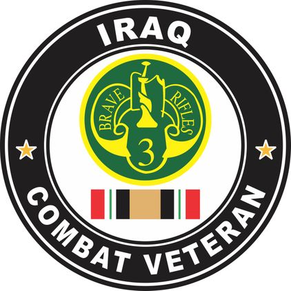 3rd Armored Cavalry Regiment Iraq Combat Veteran Decal