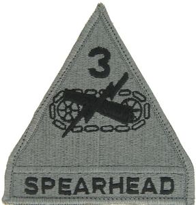 3rd Armored Division ACU Velcro Patch