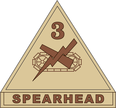 3rd Armored Division Desert Camo Decal