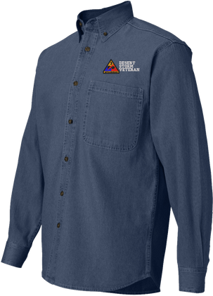 3rd Armored Division Desert Storm Veteran Denim Shirt