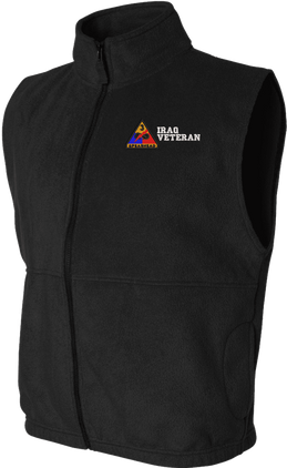 3rd Armored Division Iraq Veteran Full-Zip Fleece Vest