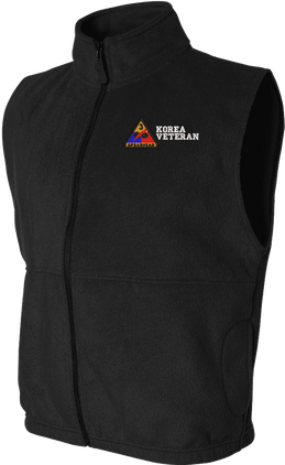 3rd Armored Division Korea Veteran Full-Zip Fleece Vest