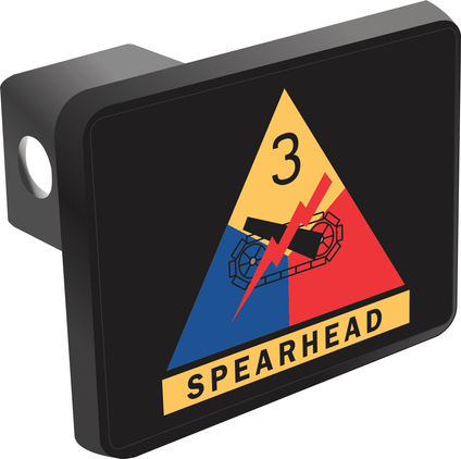 3rd Armored Division Trailer Hitch Cover