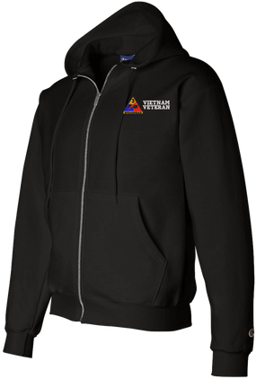 3rd Armored Division Vietnam Veteran Zippered Hoodie