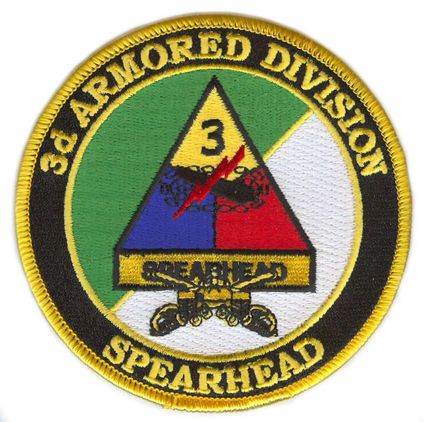 3rd Armored Division with Sabres Patch