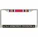 3rd Armored Division WW2 Veteran Service Ribbon License Plate Frame