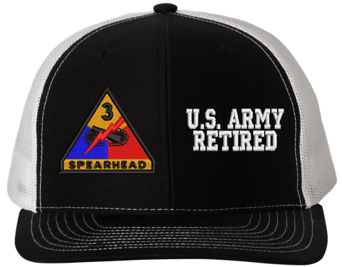 3rd Armored U.S. Army Retired Split Cap