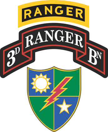 3rd Battalion, 75th Ranger Regiment With Ranger Tab Decal