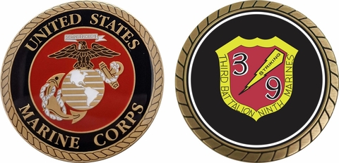 3rd Battalion 9th Marines Challenge Coin