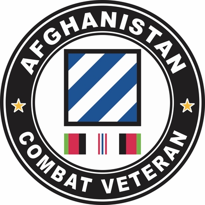 3rd Infantry Division Afghanistan Combat Veteran Decal