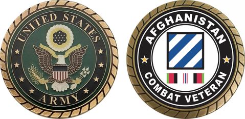 3rd Infantry Division Afghanistan Combat Veteran Challenge Coin