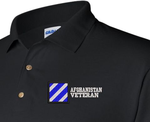 3rd Infantry Division Afghanistan Veteran Polo