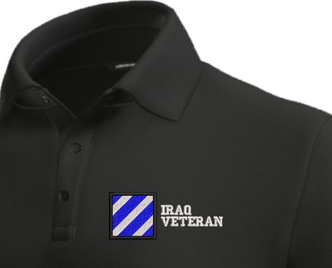 3rd Infantry Division Iraq Veteran Moisture Wicking Polo