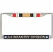 3rd Infantry Division Iraq Veteran Service Ribbon License Plate Frame