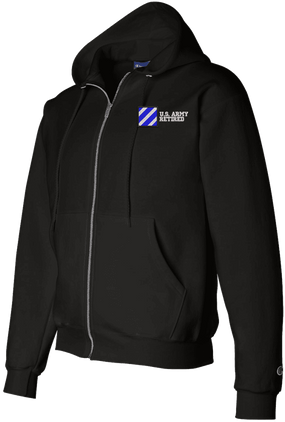3rd Infantry Division Retired Zippered Hoodie