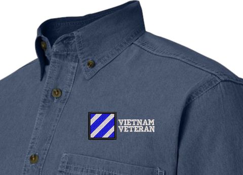 3rd Infantry Division Vietnam Veteran Denim Shirt