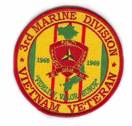 3rd Marine Corps Division 4" Vietnam Veteran Patch