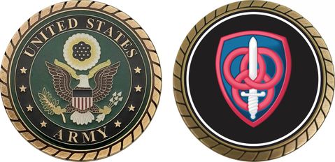 U.S. Army 3rd Personnel Command Patch Challenge Coin