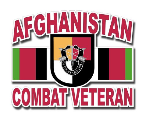 3rd Special Forces Group Afghanistan Combat Veteran Decal