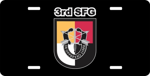 3rd Special Forces Group License Plate
