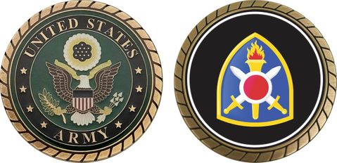 U.S. Army 402nd Artillery Brigade Patch Challenge Coin