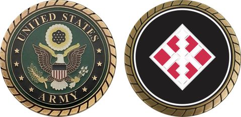 U.S. Army 411th Engineer Brigade Patch Challenge Coin
